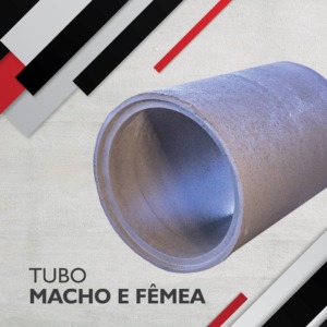 tubo de concreto macho e fêmea